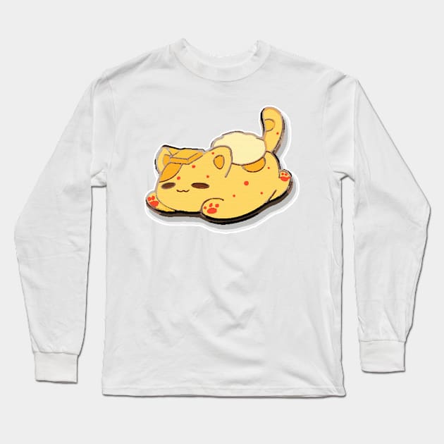 Aphmau Merch Cheeseburger Cat Long Sleeve T-Shirt by Williamjmahoney